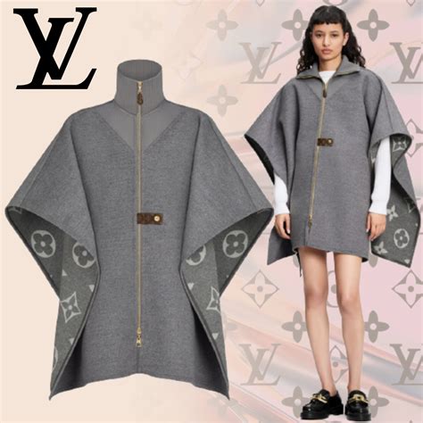 lv cape|louis vuitton poncho cape.